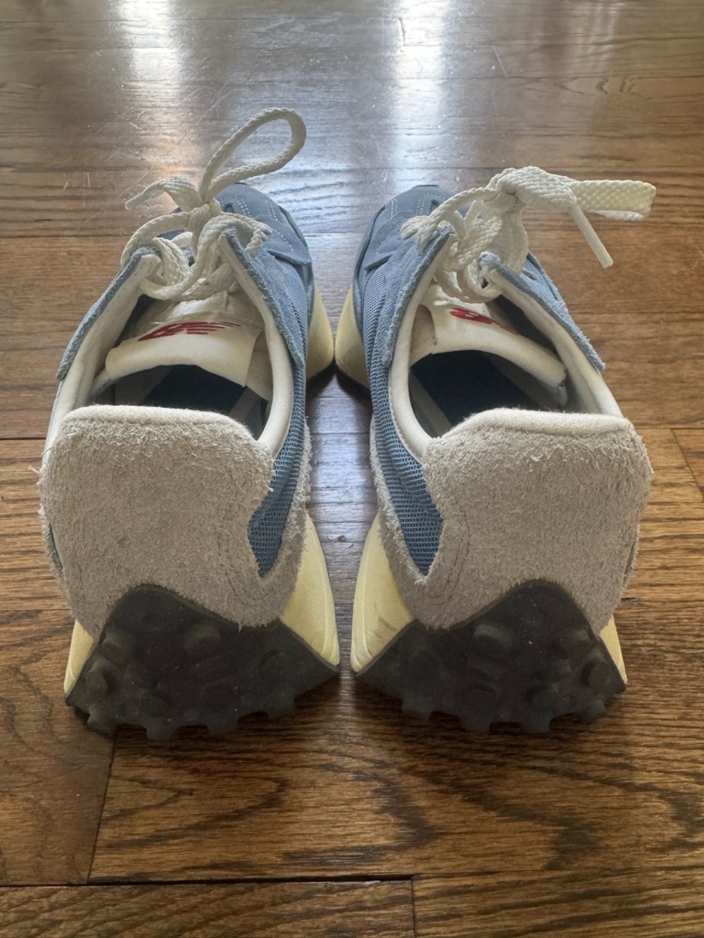 New Balance 327 Blue Suede Sneakers Retro Runner NWOT Women’s 7.5 - Picture 3 of 8